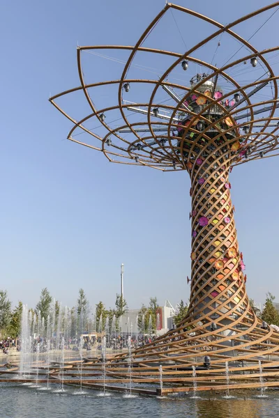 Tree of life and lake arena , EXPO 2015 Milan — Stockfoto