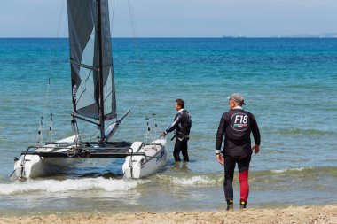 Punta Ala - 3 Haziran: Punta Ala, İtalya 3 Haziran 2016 tarih formülü 18 Ulusal katamaran yarış, rakip takım