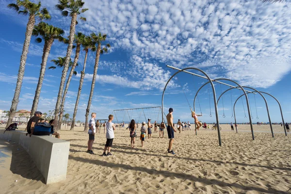 SANTA MONICA, États-Unis - 18 JUIN 2016 : Muscle beach is the birth pla — Photo