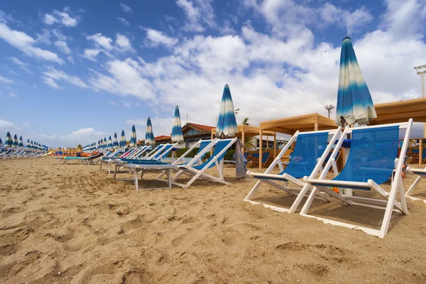 Versilia pláž. Toskánsko, Itálie — Stock fotografie