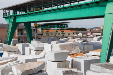 Beyaz carrara mermer blok