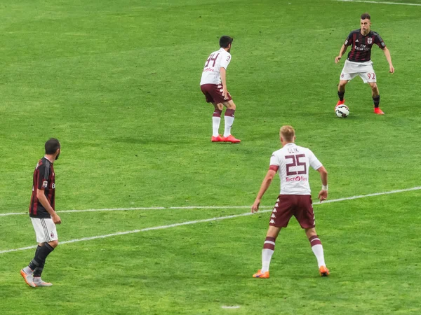 AC Milan Vs Torino FC en el estadio San Siro de Milán, Italia — Foto de Stock