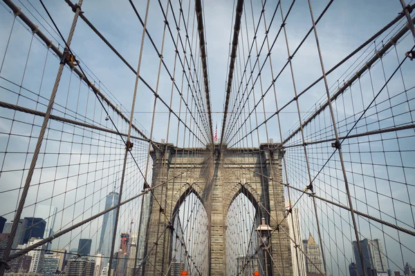 Ponte Brooklyn de Nova Iorque — Fotografia de Stock