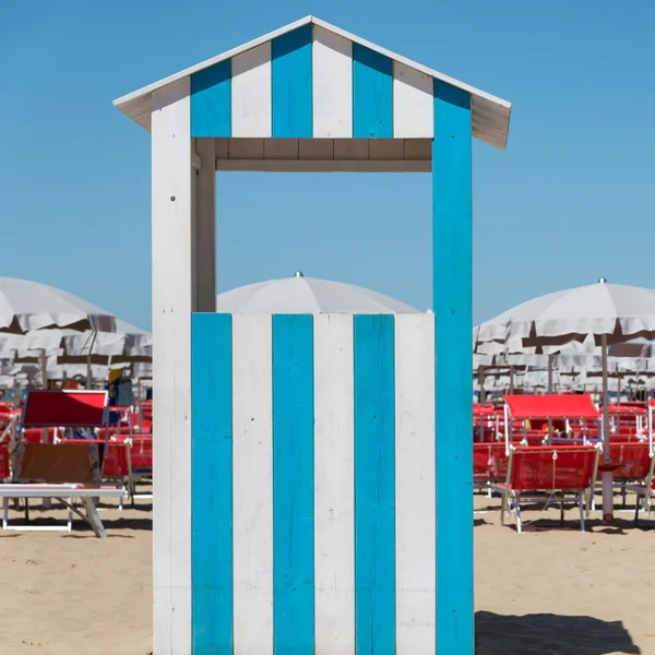 Strand hut — Stockfoto