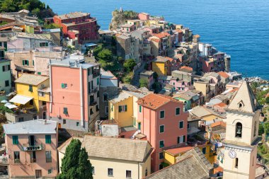 Manarola kasaba Cinque Terre, Liguria, İtalya