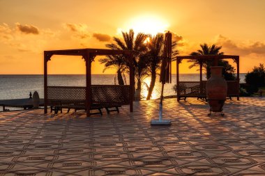 Marsa Alam, red sea, Mısır'daki günbatımı