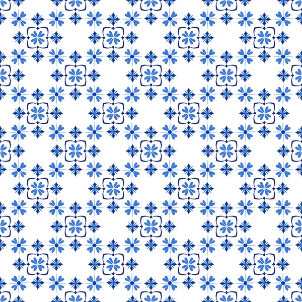 Azulejos baldosas ornamentales tradicionales portuguesas — Vector de stock