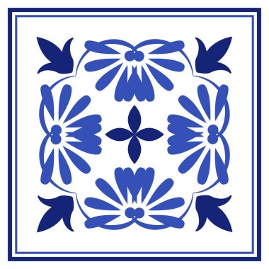 Azulejos Portekiz geleneksel süs taşı