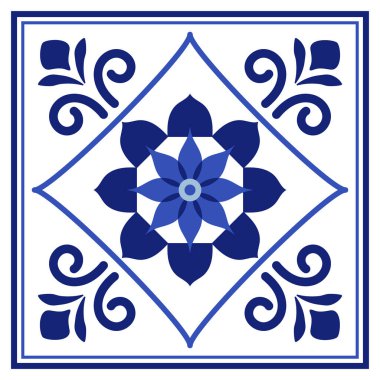 Azulejos Portekiz geleneksel süs taşı