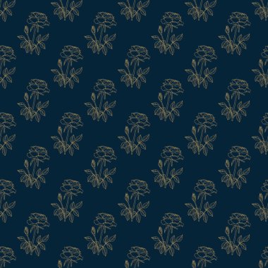 Oklahoma Gül çiçeğiyle kusursuz desen