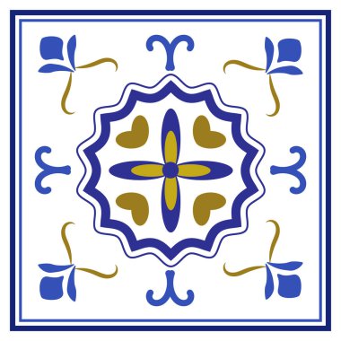 Azulejos Portekiz geleneksel süs taşı