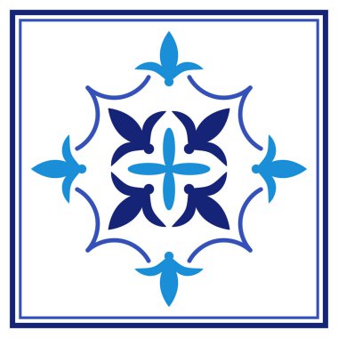 Azulejos Portekiz geleneksel süs taşı