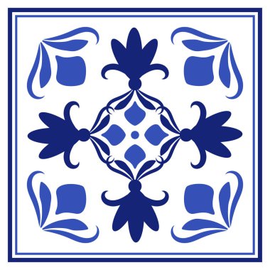 Azulejos Portekiz geleneksel süs taşı