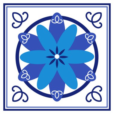 Azulejos Portekiz geleneksel süs taşı