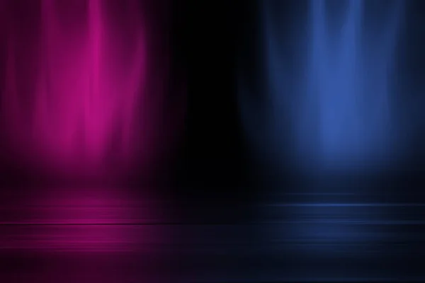 Tmavé Abstraktní Pozadí Ultrafialovým Neonem Záře Rozmazané Neonové Vlny Světelný — Stock fotografie