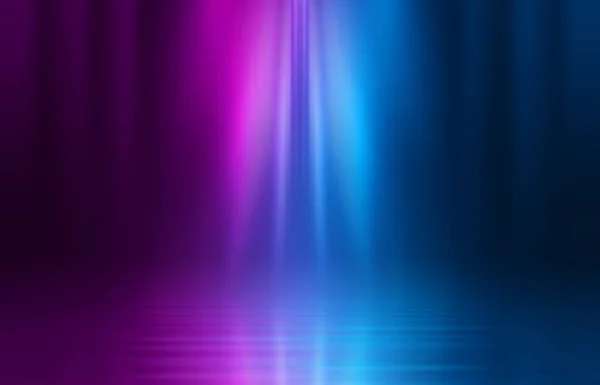 자외선 네온이 빛나는 어두운 추상적 네온파 아스팔트를 십시오 — 스톡 사진