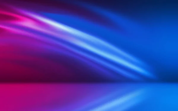 Dark Abstract Background Ultraviolet Neon Glow Blurry Neon Waves Light — Stock Photo, Image