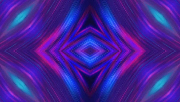 Dunkler Abstrakter Hintergrund Mit Neon Schein Verschwommene Lichtlinien Wellen Blaurosa — Stockfoto