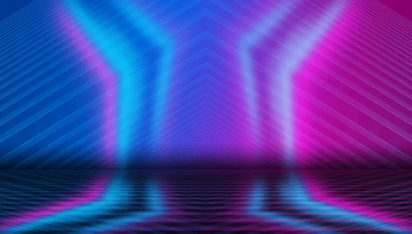 Dark Abstract Background Empty Show Stage Laser Show Neon Ultraviolet — Stock Photo, Image