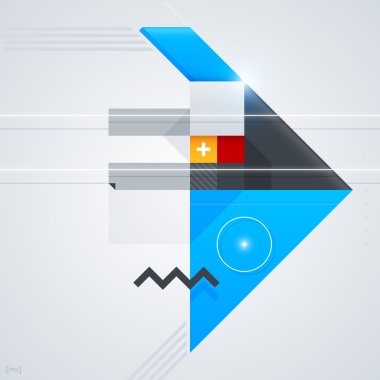 Geometrik şekilli arkaplan