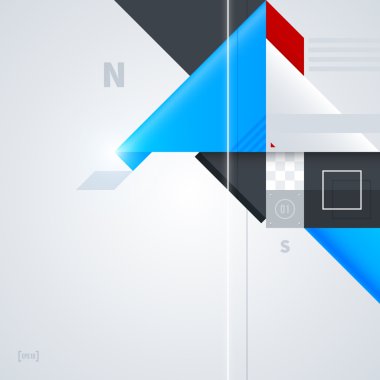 Geometrik şekilli arkaplan