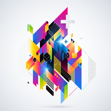 Geometrik şekilli arkaplan