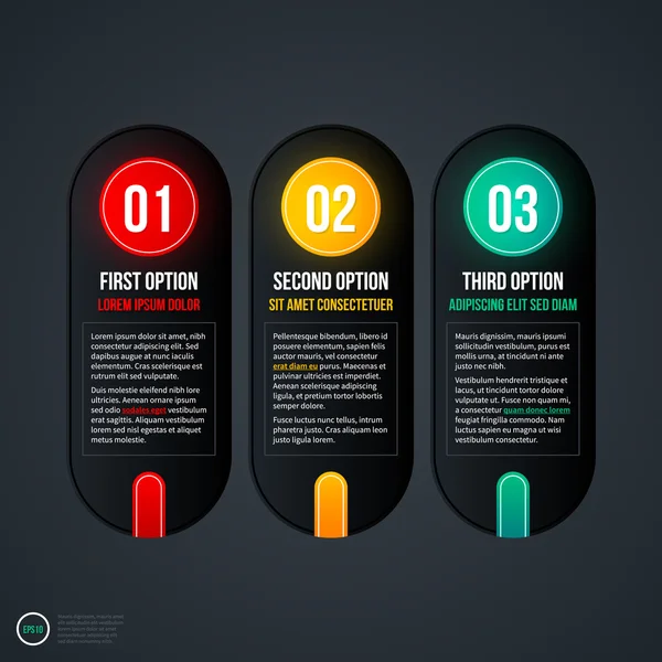 Conjunto de tres banners verticales — Vector de stock