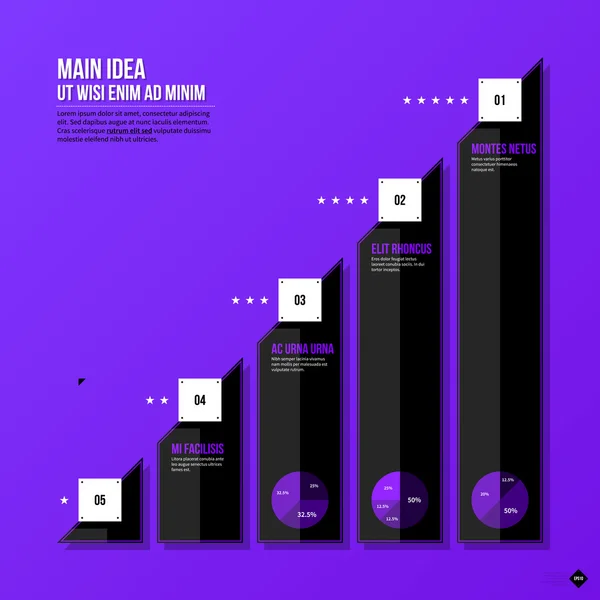 Diseño gráfico con elementos — Archivo Imágenes Vectoriales