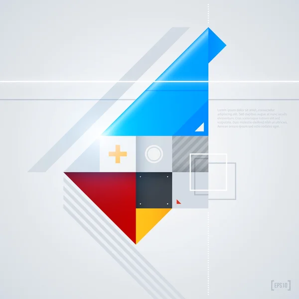 Achtergrond met geometrische vormen — Stockvector