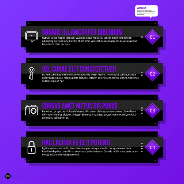 Plantilla de banners para diseño web — Vector de stock