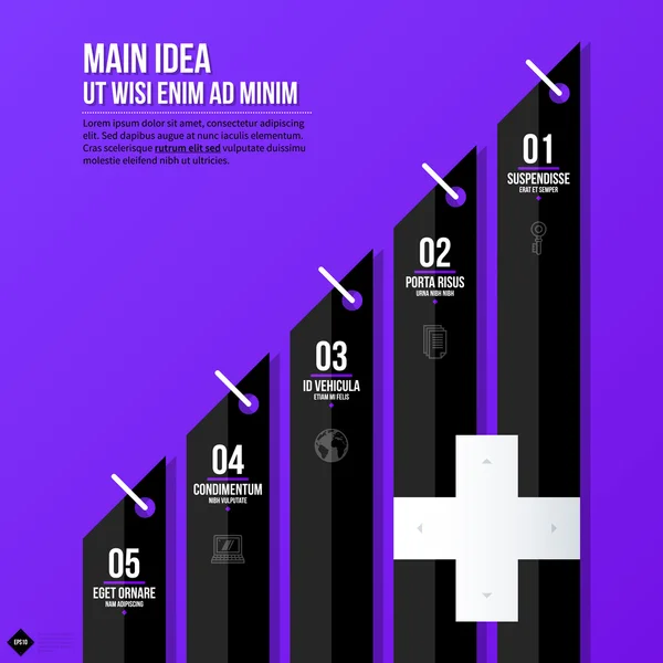 Diseño gráfico con elementos — Archivo Imágenes Vectoriales