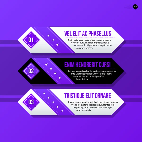 Banners template for web design — Stock Vector