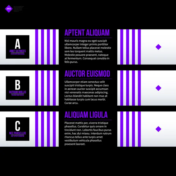 Plantilla gráfica con elementos — Vector de stock