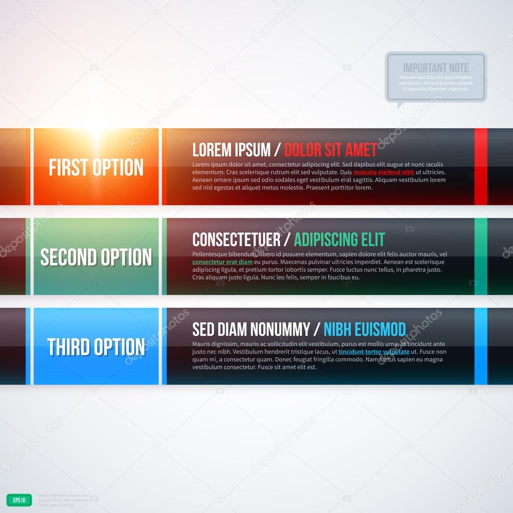 Long horizontal banners