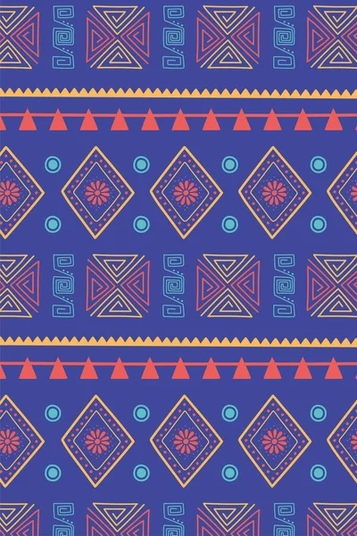 Étnico hecho a mano, tradicional motivo tribal textura decoración fondo — Vector de stock