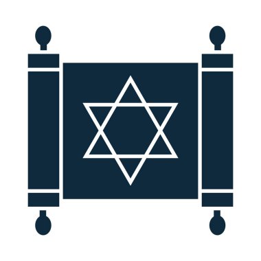 Hanuka, eski Torah parşömeni David Siluet ikonunun yıldızı