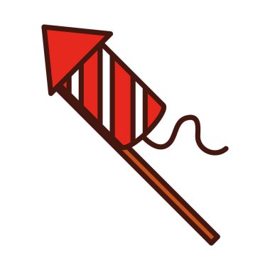 Roket havai fişek festivali festival hattı simgesini doldurdu