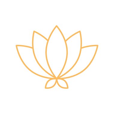 Nilüfer çiçeği doğuya özgü süsleme çizgisi tasarımı