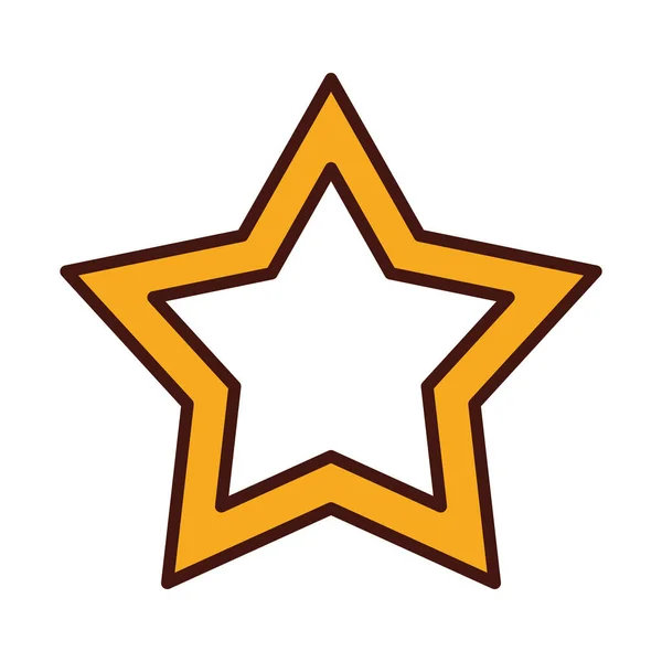 Joyeux noël heureux, étoile décoration ornement ligne remplissage icône — Image vectorielle