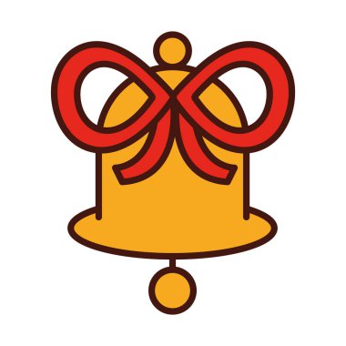 Mutlu Noeller, yay çizgili çan ikonu doldur