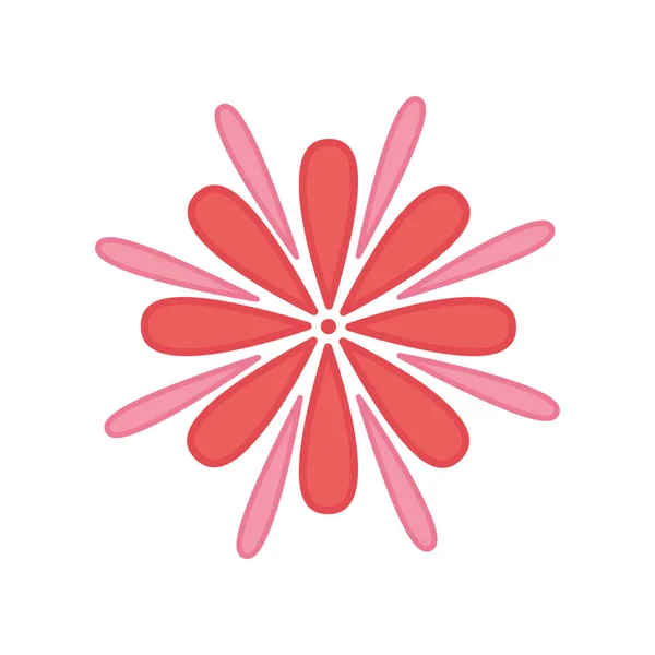 Květinové okvětní lístky prvek dekorace barevný design — Stockový vektor