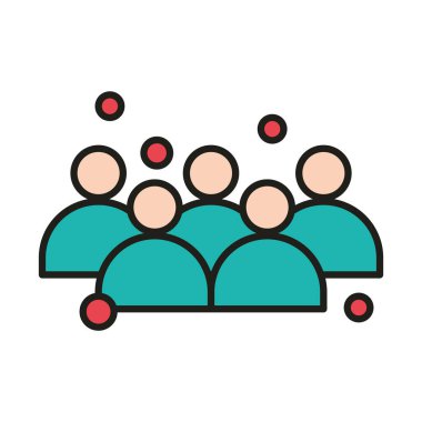 Virüs koruması, halka açık yerlerden uzak durun ve simgeyi doldurun