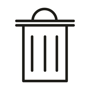 Çöp kutusu ya da web düğmesi doğrusal biçimini sil