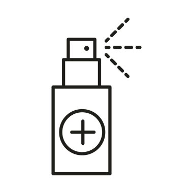 Virüs koruması tıbbi ürün çizgisi simgesi