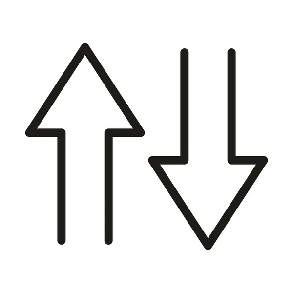 Benutzeroberfläche Daten linear hoch- und runterladen — Stockvektor