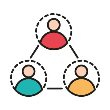 Virüs koruması ve önleme sosyal uzaklık çizgisini koruyun ve simgeyi doldurun