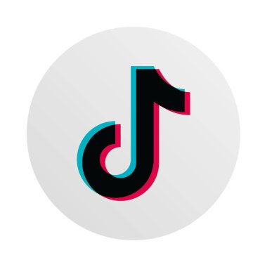 Sosyal medya logosu, tik tok oluşturun ve kısa videoları paylaşın