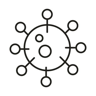 Coronavirus covid 19 pandemik virüs koruma hattı simgesi