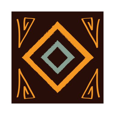 Etnik el yapımı kabile malzemesi dekorasyonu