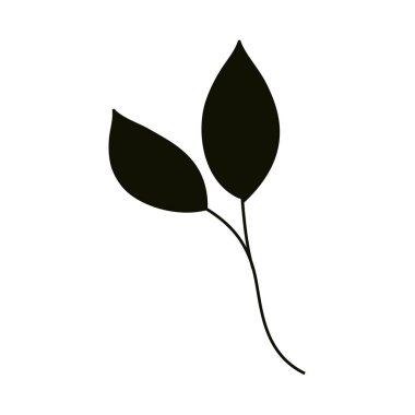 Siluet simgesi biçimi, ekoloji yeşilliği bırakır